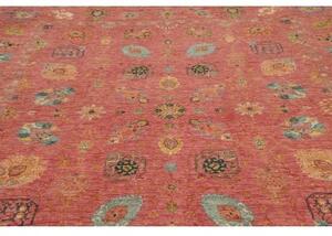 Tappeto Floralia Floreale Rosso Mattone Blu Petrolio 240x305 Cm
