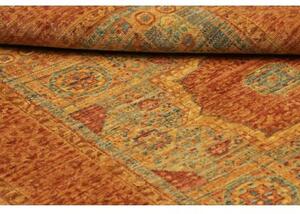 Tappeto Kairo Stilizzato Ruggine Azzurro 101x145 Cm