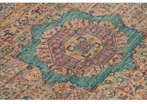 Tappeto Kairo Stilizzato Beige Blu Petrolio 81x125 Cm