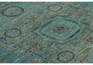 Tappeto Kairo Medaglione Verde Petrolio Blu 123x179 Cm