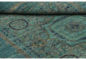 Tappeto Kairo Medaglione Verde Petrolio Blu 123x179 Cm