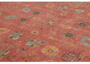 Tappeto Floralia Floreale Rosso Mattone Blu Petrolio 240x305 Cm