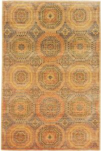 Tappeto Kairo Stilizzato Giallo Ocra Blu 126x189 Cm