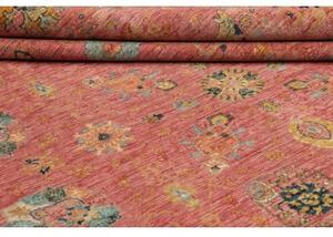 Tappeto Floralia Floreale Rosso Mattone Blu Petrolio 240x305 Cm