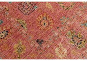 Tappeto Floralia Floreale Rosso Mattone Blu Petrolio 240x305 Cm