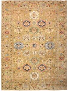 Tappeto Kazak Fine Stilizzato Becco Di Oca Blu 279x374 Cm