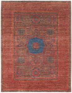 Tappeto Kairo Medaglione Rosso Mattone Blu 147x194 Cm