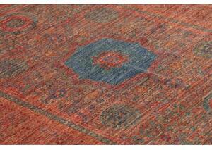 Tappeto Kairo Medaglione Rosso Mattone Blu 147x194 Cm