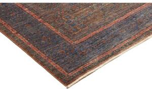 Tappeto Kairo Medaglione Blu Mattone 145x207 Cm
