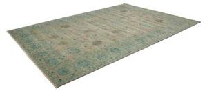Tappeto Zigler Fine Floreale Verde Salvia Azzurro Petrolio 246x339 Cm