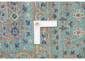 Tappeto Kairo Geometrico Verde Petrolio Avorio 278x359 Cm