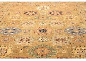 Tappeto Kazak Fine Stilizzato Becco Di Oca Blu 279x374 Cm