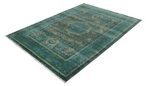 Tappeto Kairo Geometrico Verde Petrolio Beige 152x206 Cm