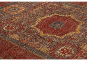 Tappeto Kairo Stilizzato Rosso Ruggine Blu 173x237 Cm
