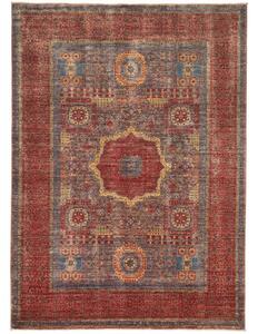 Tappeto Kairo Stilizzato Rosso Ruggine Blu 173x237 Cm