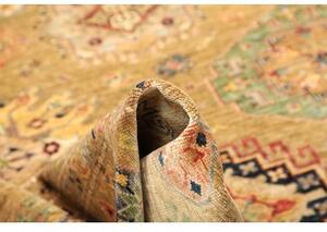 Tappeto Kazak Fine Stilizzato Becco Di Oca Blu 279x374 Cm