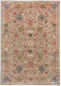 Tappeto Floralia Floreale Rosa Antico Rosso Ruggine 168x236 Cm