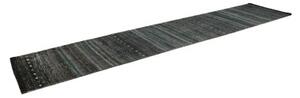 Tappeto Cromopura Geometrico Blu Scuro Azzurro Corsia 90x428 Cm