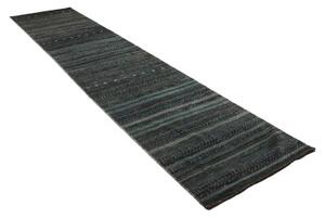 Tappeto Cromopura Geometrico Blu Scuro Azzurro Corsia 90x428 Cm