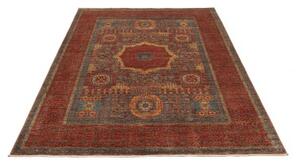 Tappeto Kairo Stilizzato Rosso Ruggine Blu 173x237 Cm