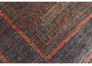 Tappeto Kairo Medaglione Blu Mattone 145x207 Cm