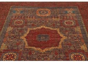 Tappeto Kairo Stilizzato Rosso Ruggine Blu 173x237 Cm