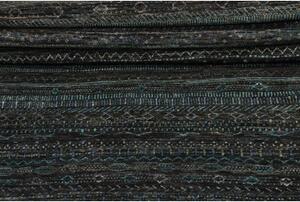 Tappeto Cromopura Geometrico Blu Petrolio Grigio Scuro Corsia 90x430 Cm