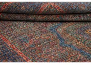 Tappeto Kairo Medaglione Blu Mattone 145x207 Cm