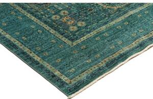 Tappeto Kairo Geometrico Verde Petrolio Beige 152x206 Cm