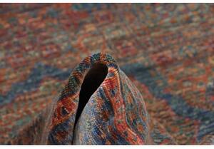 Tappeto Kairo Medaglione Blu Mattone 145x207 Cm