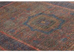 Tappeto Kairo Medaglione Blu Mattone 145x207 Cm