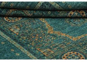 Tappeto Kairo Geometrico Verde Petrolio Beige 152x206 Cm