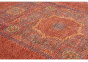 Tappeto Kairo Stilizzato Rosso Mattone Blu 170x242 Cm