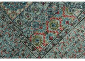 Tappeto Kairo Stilizzato Verde Petrolio Blu 148x199 Cm