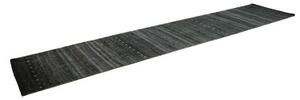 Tappeto Cromopura Geometrico Blu Petrolio Grigio Scuro Corsia 90x430 Cm