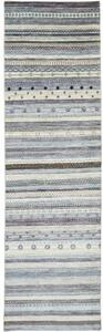 Tappeto Cromopura Geometrico Blu Avorio Corsia 80x286 Cm