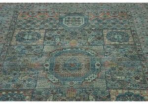 Tappeto Kairo Stilizzato Verde Petrolio Blu 148x199 Cm