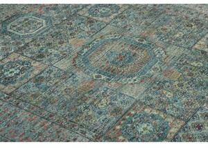 Tappeto Kairo Stilizzato Verde Petrolio Blu 148x199 Cm
