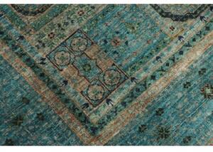Tappeto Kairo Stilizzato Blu Petrolio Sabbia 143x201 Cm