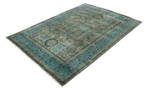 Tappeto Kairo Stilizzato Blu Petrolio Sabbia 143x201 Cm