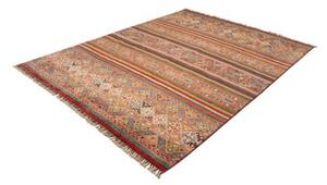 Tappeto Samarkand Geometrico Rosso Mattone Ocra 252x294 Cm