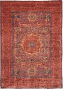Tappeto Kairo Stilizzato Rosso Mattone Blu 170x242 Cm