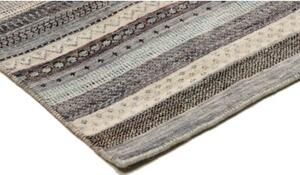 Tappeto Cromopura Geometrico Blu Avorio Corsia 80x286 Cm