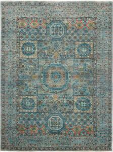 Tappeto Kairo Stilizzato Verde Petrolio Blu 148x199 Cm