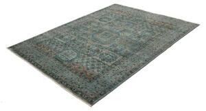 Tappeto Kairo Stilizzato Verde Petrolio Blu 148x199 Cm