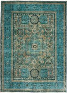 Tappeto Kairo Stilizzato Blu Petrolio Sabbia 143x201 Cm