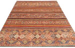 Tappeto Samarkand Geometrico Rosso Mattone Ocra 252x294 Cm