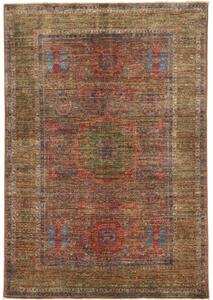 Tappeto Kairo Geometrico Ruggine Verde Oliva 126x182 Cm