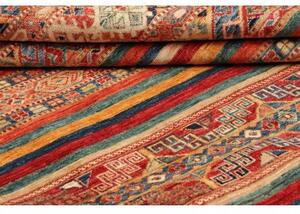 Tappeto Samarkand Geometrico Rosso Mattone Ocra 252x294 Cm