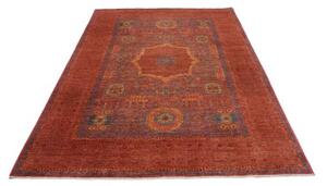 Tappeto Kairo Stilizzato Rosso Mattone Blu 170x242 Cm
